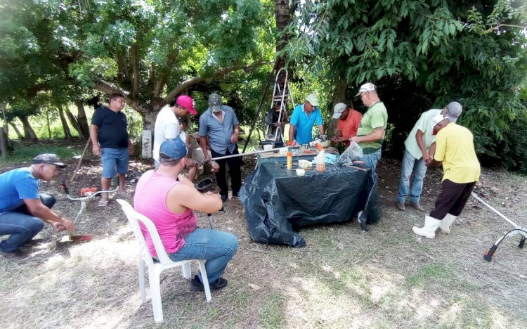 Produtores de Itaperuna recebem treinamento de operação e manutenção de roçadeiras