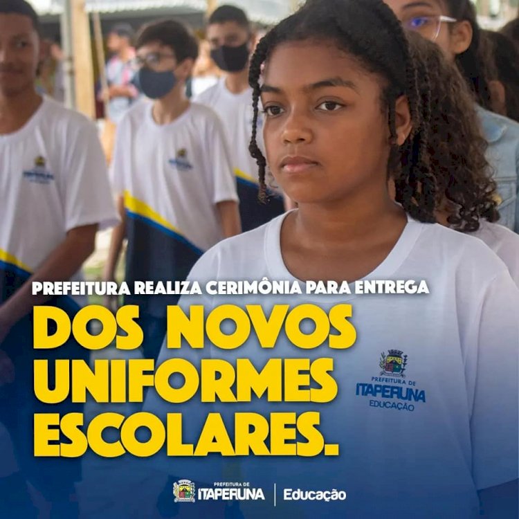 Prefeitura realiza cerimônia de entrega dos novos uniformes escolares