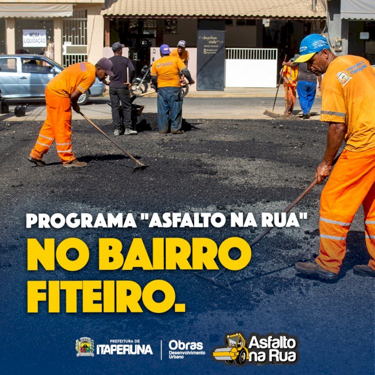 Programa "Asfalto na Rua" no Fiteiro.