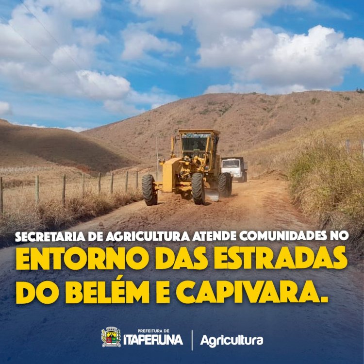 Secretaria de Agricultura atende comunidades no entorno das estradas do Belém e Capivara.