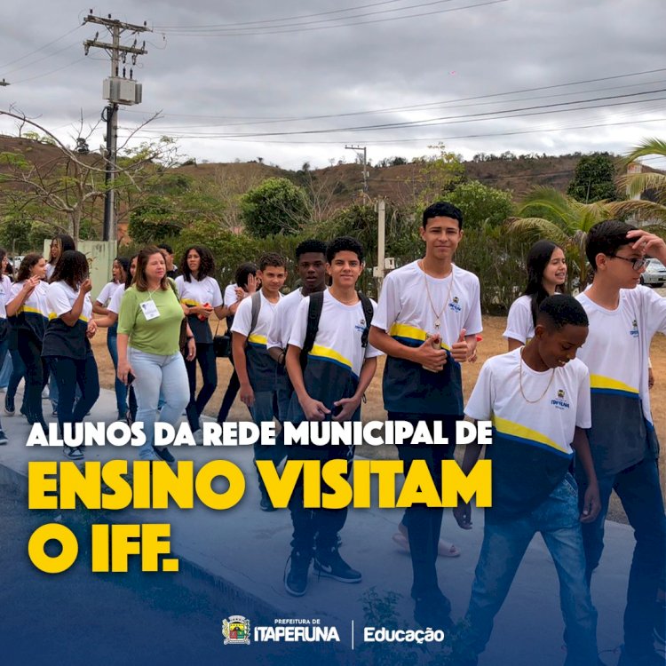 Alunos da rede municipal de ensino visitam o IFF Itaperuna.