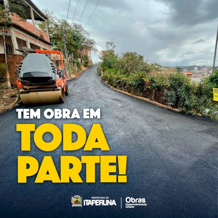 Tem obra em toda parte!