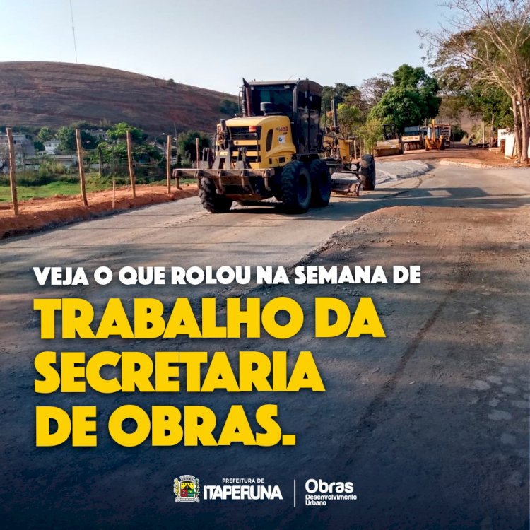 Tem obra em toda parte!