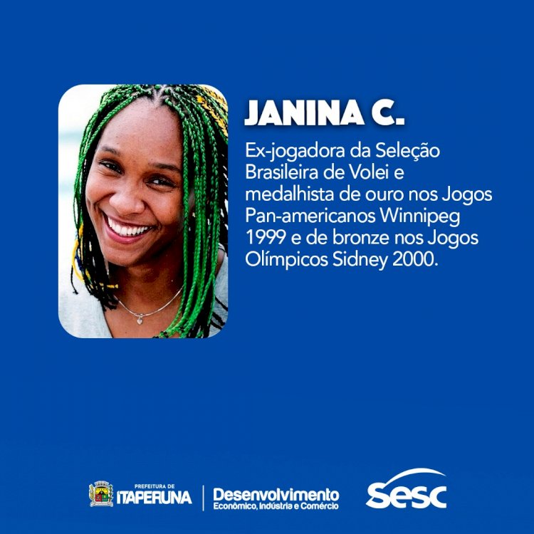 Programa SESC+ESPORTE trará a Itaperuna grandes nomes do esporte brasileiro.