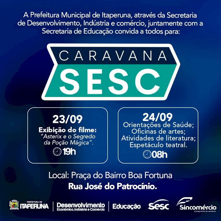 Vem aí a caravana SESC!!