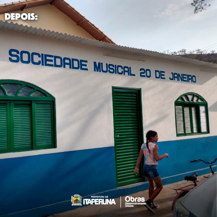 Olha como ficou a Escola de Música de Comendador Venâncio.