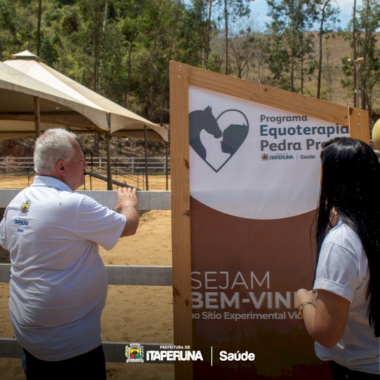 Prefeitura inaugura Equoterapia  Pedra Preta.