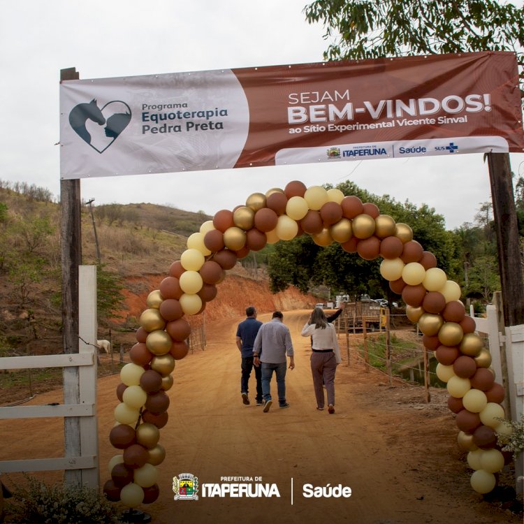 Prefeitura inaugura Equoterapia  Pedra Preta.