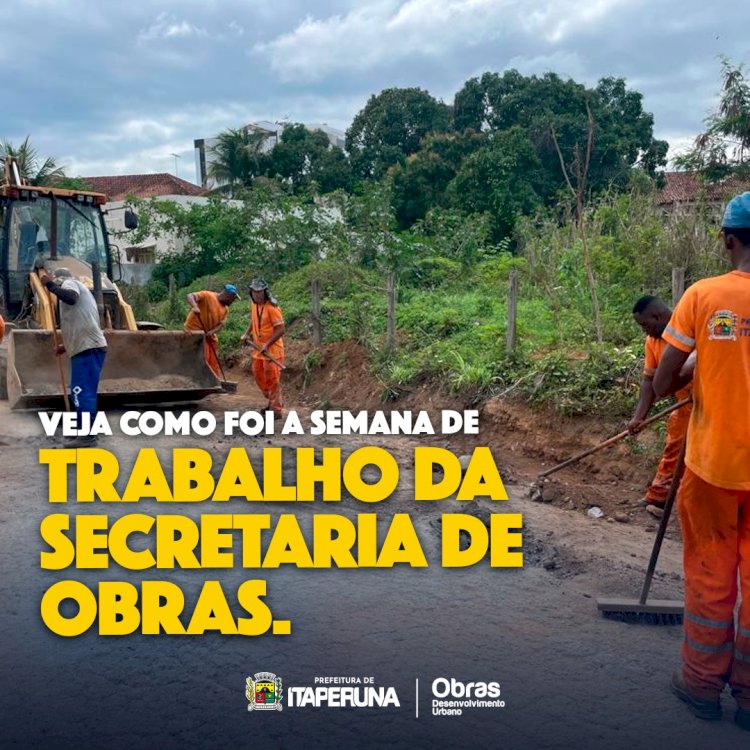 Tem obra em toda parte!