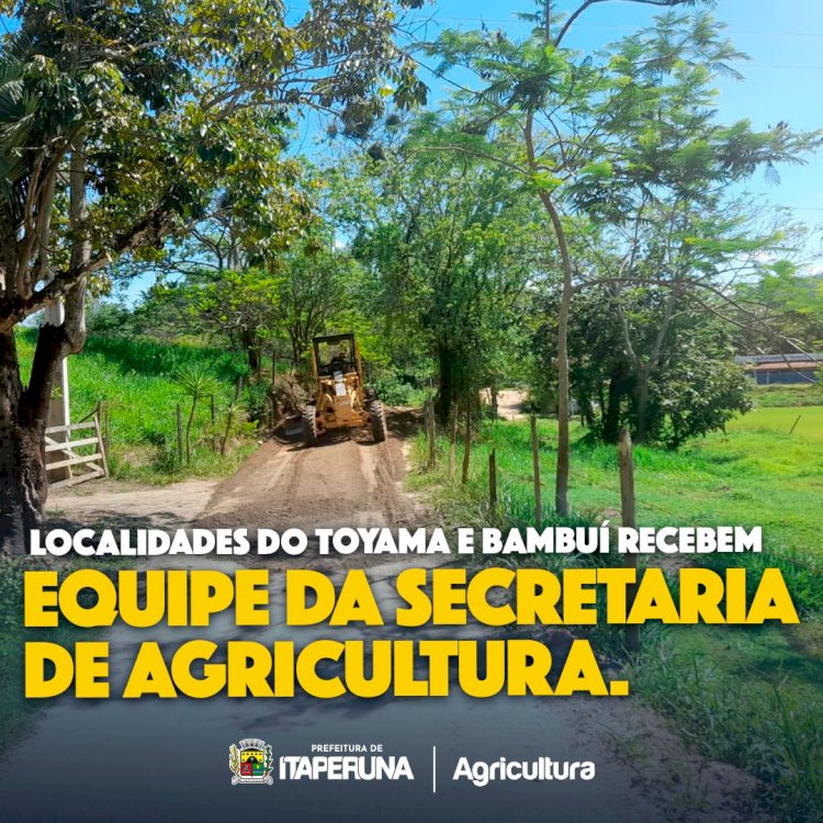 Localidades do Toyama e Bambuí recebem equipe da Secretaria de Agricultura.