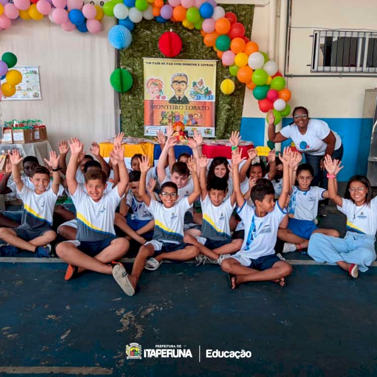 Escola Municipal Sítio São Benedito realiza Feira Literária dos alunos do Infantil ao 5º ano.