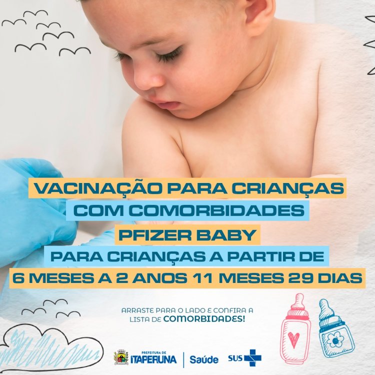 Já chegaram as vacinas  contra a Covid-19 para os nossos bebês!