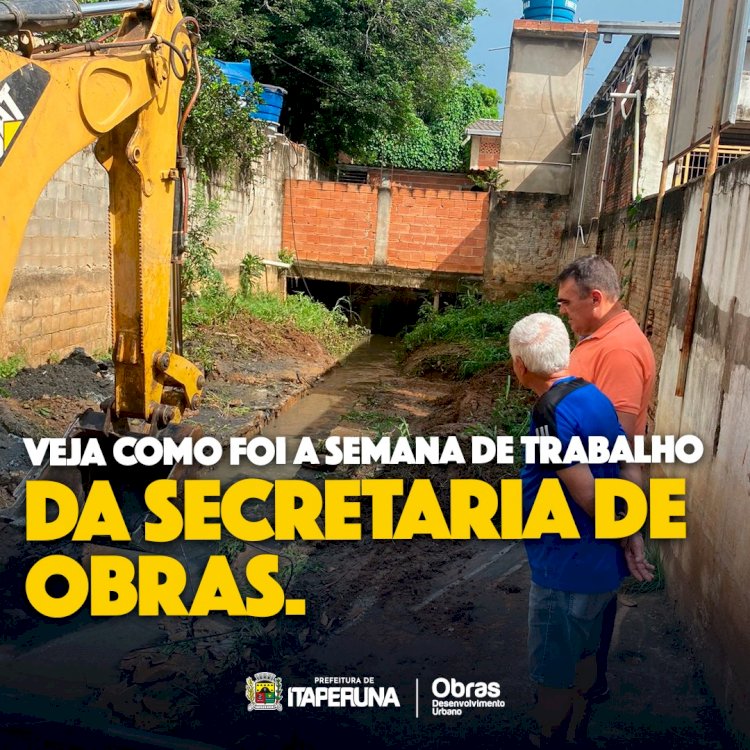 Tem obra em toda parte!