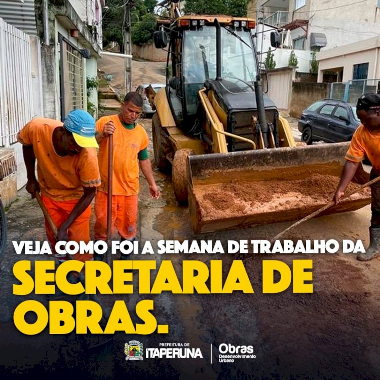 Tem obra em toda parte!