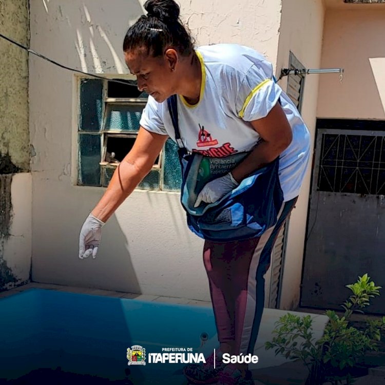 Equipes da Secretaria de Saúde realizam ações de combate ao mosquito  Aedes aegypti.