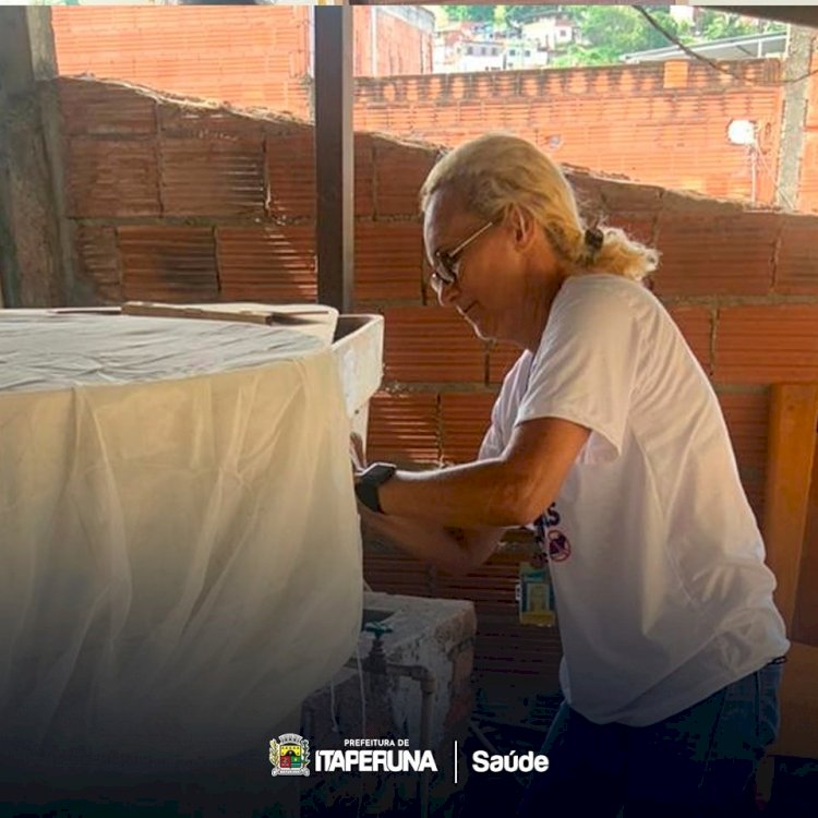 Equipes da Secretaria de Saúde realizam ações de combate ao mosquito  Aedes aegypti.