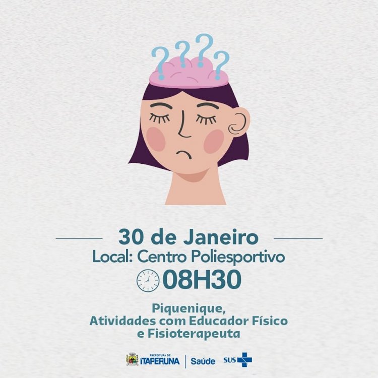 Janeiro Branco: Mês de Conscientização à Saúde Mental e Emocional.