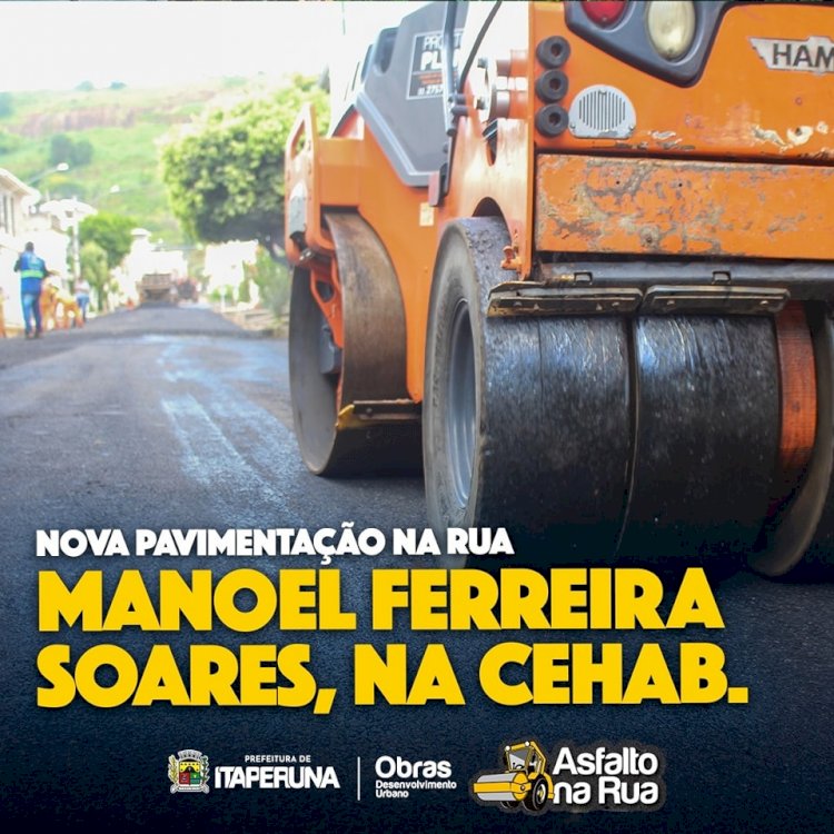 Tem asfalto novo no bairro Cehab.