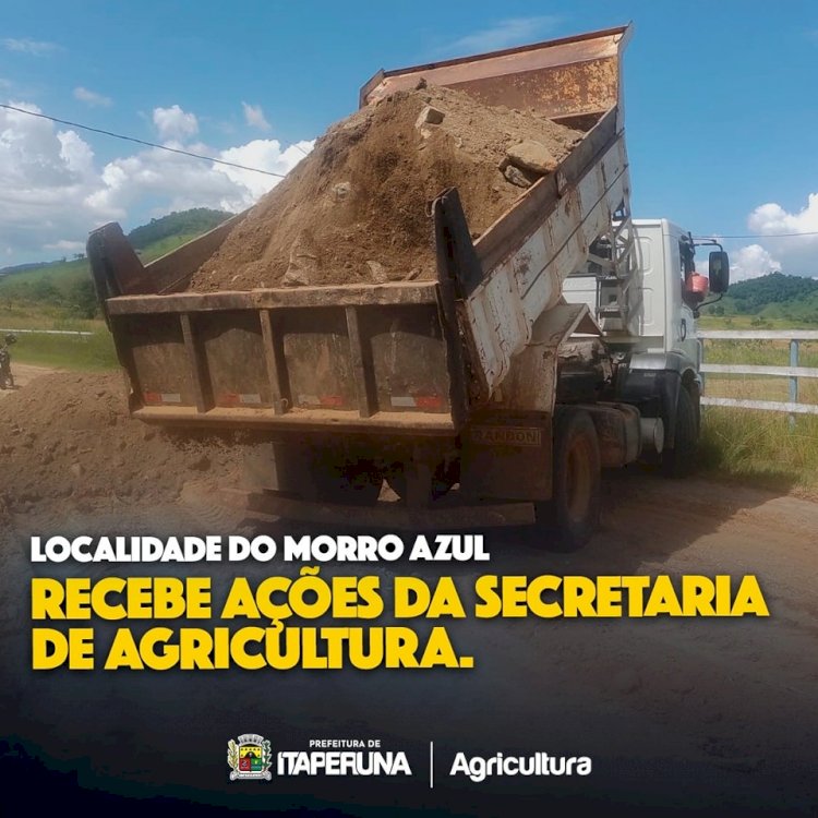 Localidade do Morro Azul recebe ações da Secretaria de Agricultura.