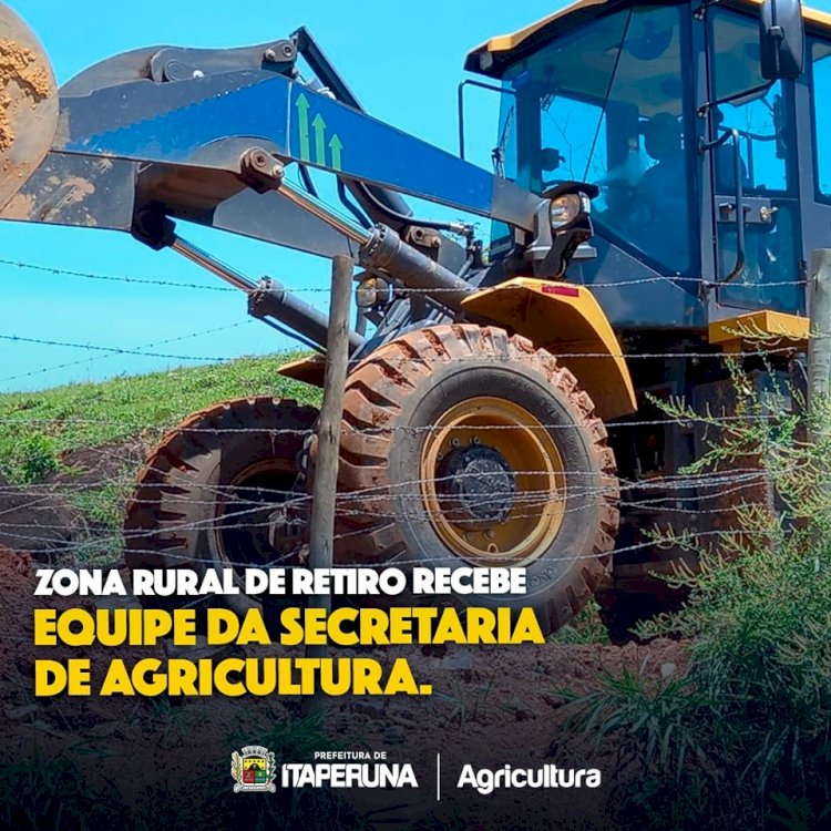 Zona rural de Retiro recebe equipe da Secretaria de Agricultura.