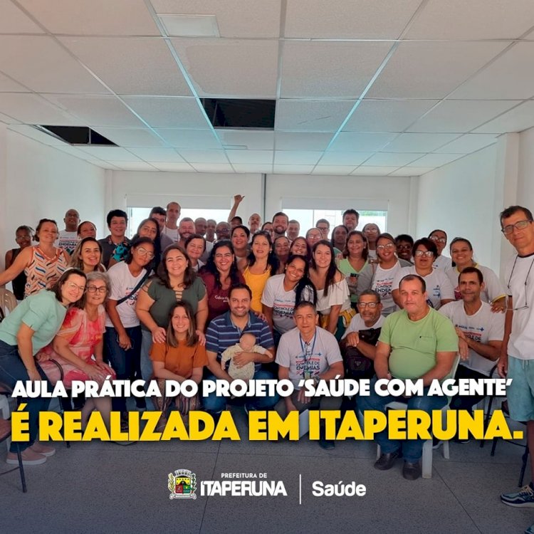 Aula prática do projeto ‘Saúde com Agente’ é realizada em Itaperuna.