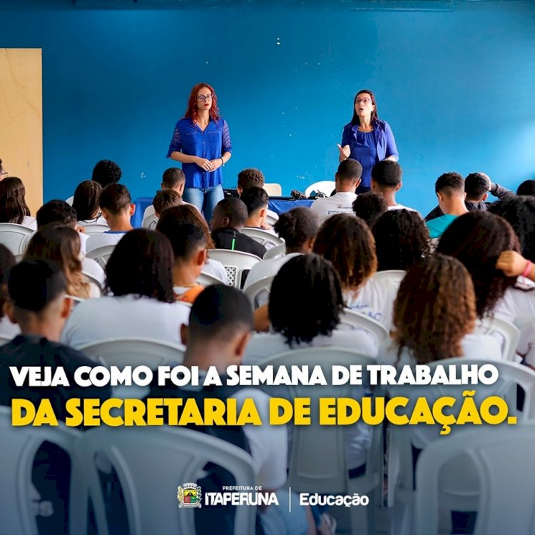 Veja as últimas ações da Secretaria de Educação.