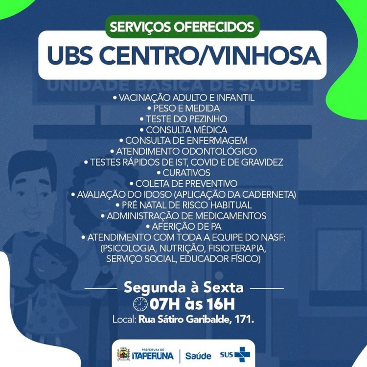 Unidade Básica de Saúde Centro/Vinhosa.
