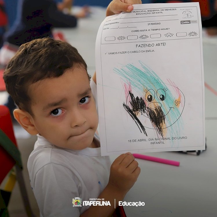 Escolas Municipais celebram o dia do livro infantil.