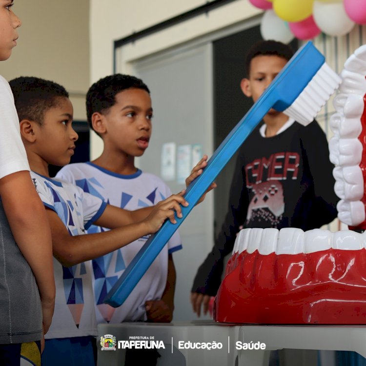 Prefeitura e UNIG realizam atividades odontológicas nas escolas municipais.