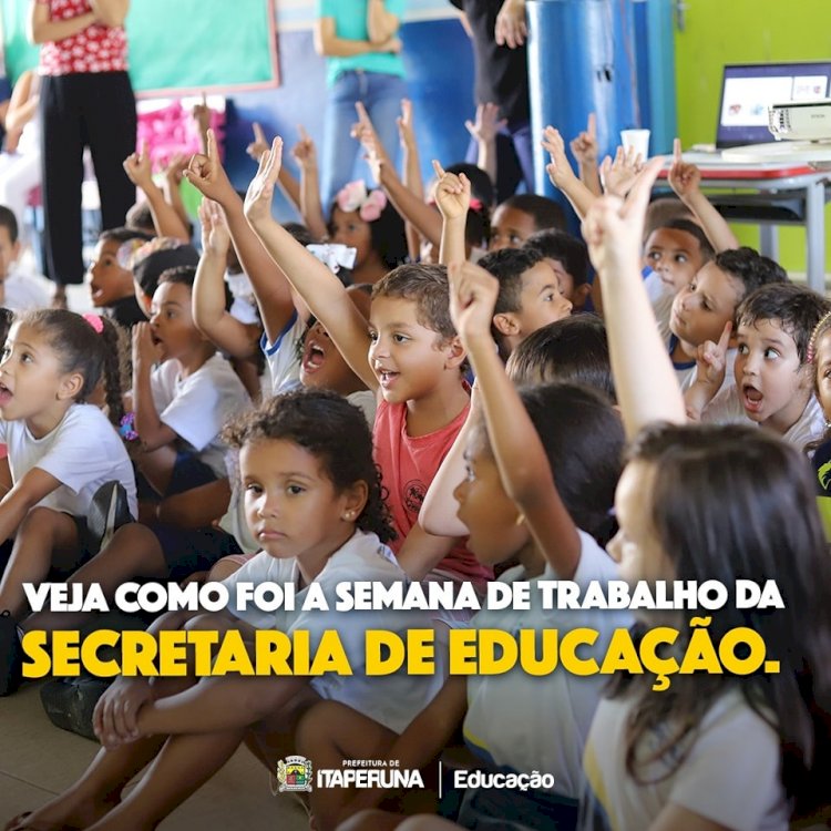 Veja as últimas ações da Secretaria de Educação.