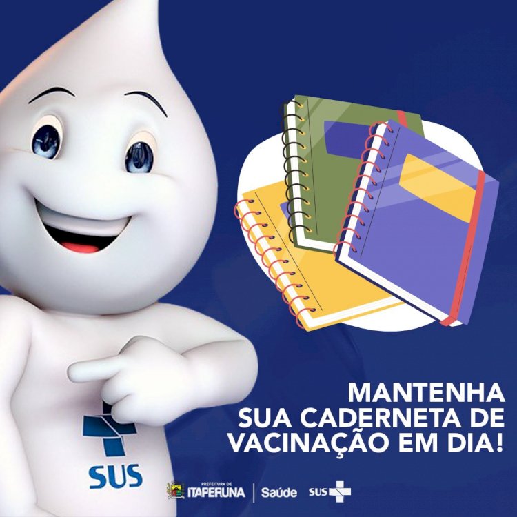 Mantenha sua caderneta de vacinação sempre atualizada!