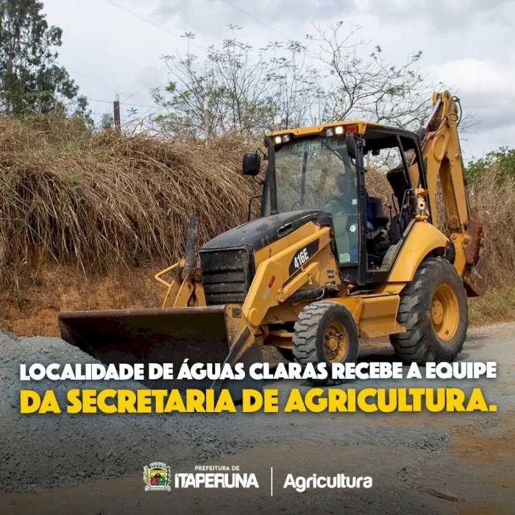 Localidade de Águas Claras recebe a equipe da Secretaria de Agricultura.