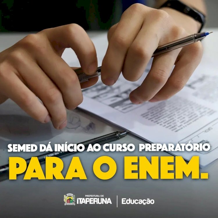 Semed dá início ao curso preparatório para o ENEM