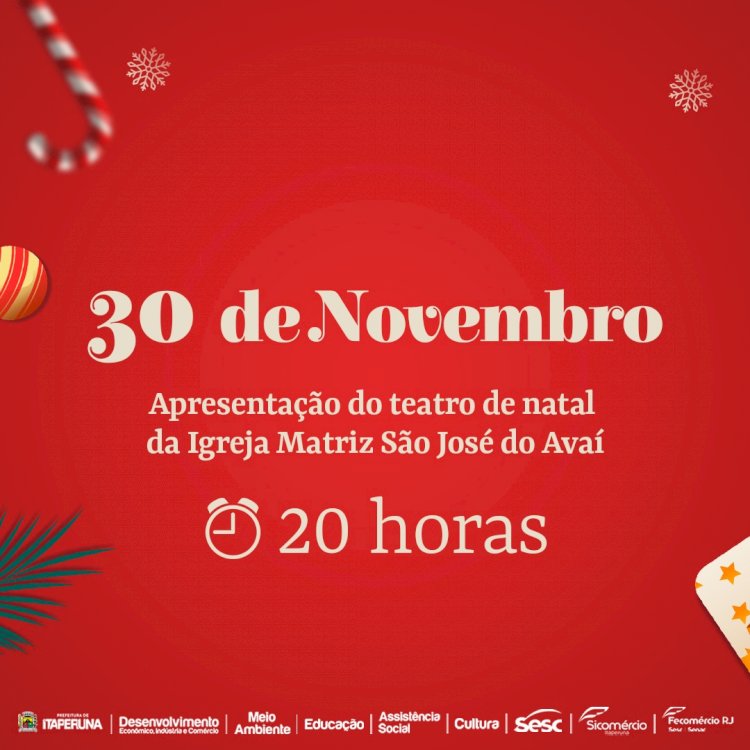 O Natal em Itaperuna está chegando!