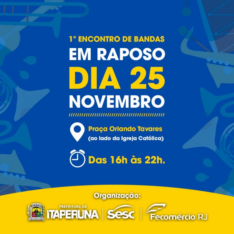 Vem aí o 1º Encontro de Bandas em Raposo!