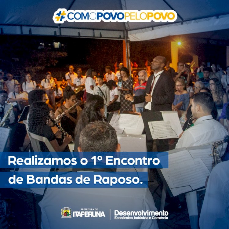 Realizamos o 1º Encontro de Bandas de Raposo.