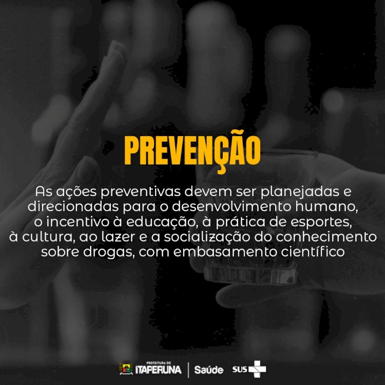 Hoje é o Dia Nacional de Combate às Drogas e Alcoolismo!