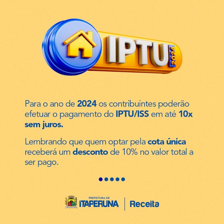 IPTU 2024!!!