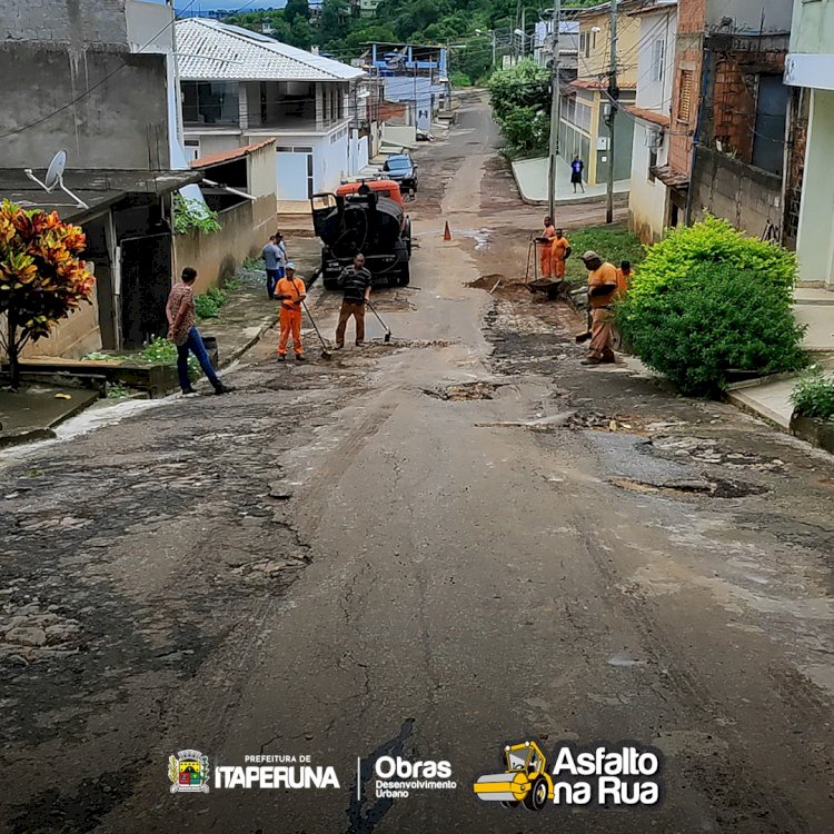 Tem Asfalto na Rua na Cehab.