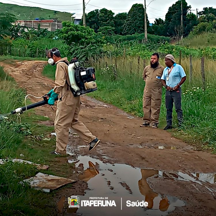 Mutirão de bloqueio ao mosquito Aedes aegypti em Aré.