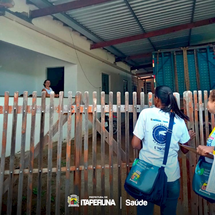 Mutirão de bloqueio ao mosquito Aedes aegypti em Aré.