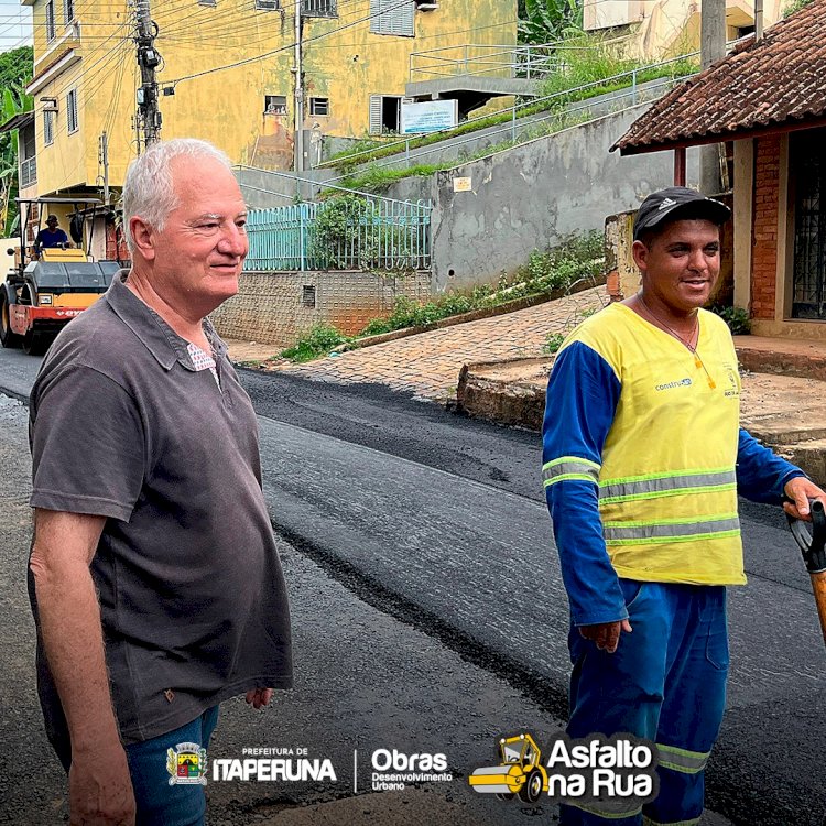 Bairro Niterói recebe equipe do Programa Asfalto na Rua.