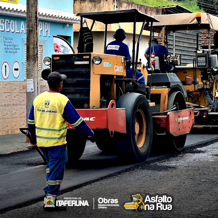 Bairro Niterói recebe equipe do Programa Asfalto na Rua.