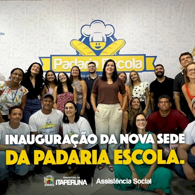 Inauguração da nova sede da Padaria Escola.