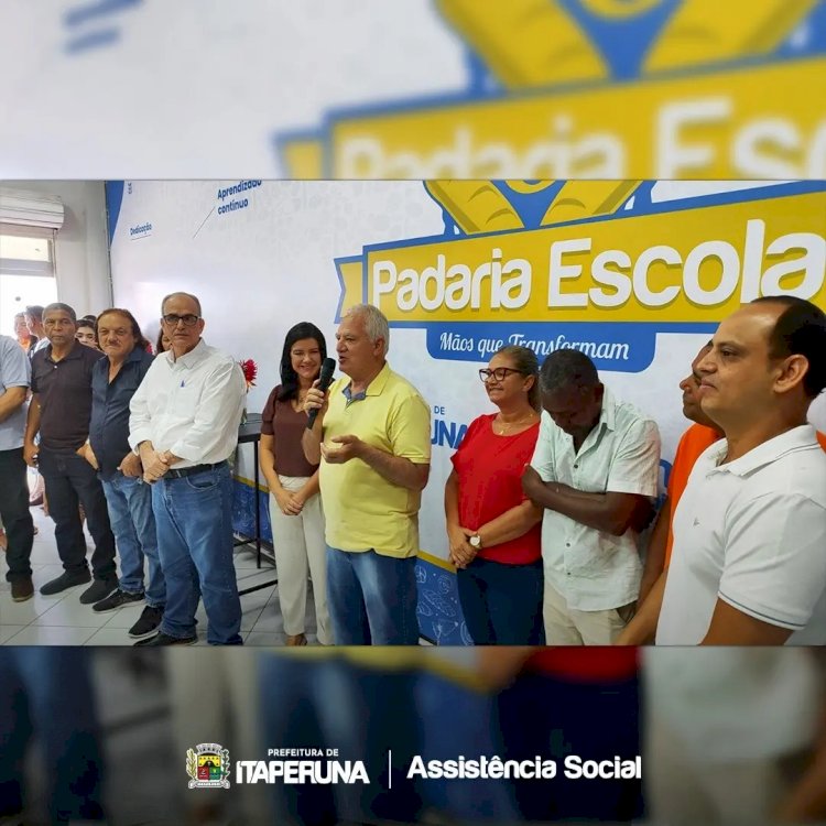 Inauguração da nova sede da Padaria Escola.