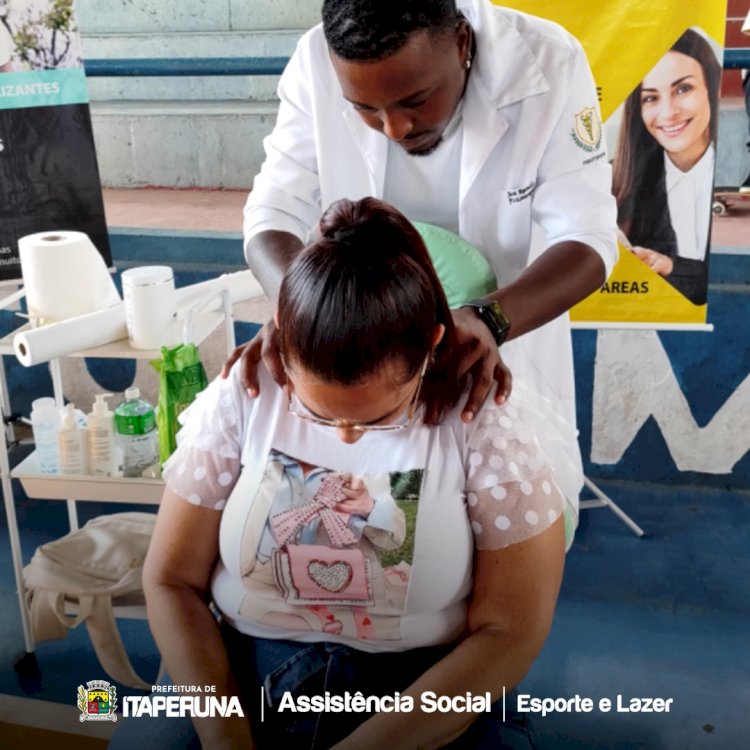 Secretaria de Assistência Social comemora o Dia Internacional da Mulher com ação no Poliesportivo.