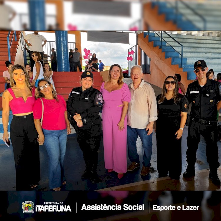 Secretaria de Assistência Social comemora o Dia Internacional da Mulher com ação no Poliesportivo.