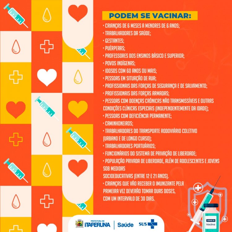 A Campanha de Vacinação contra a Influenza está chegando em Itaperuna!