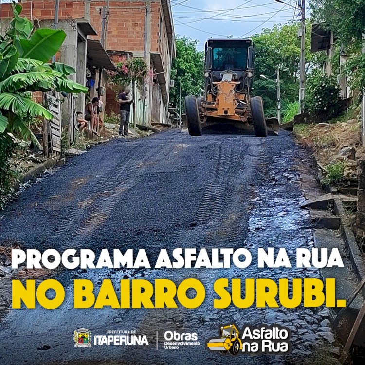 Programa Asfalto na Rua no Surubi