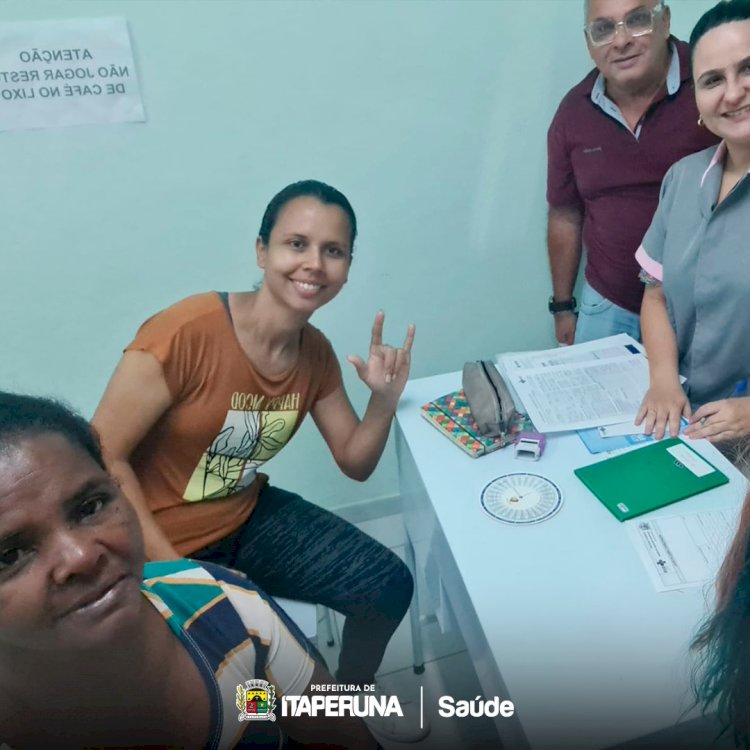 A semana de trabalho da Secretaria de Saúde  em Itaperuna